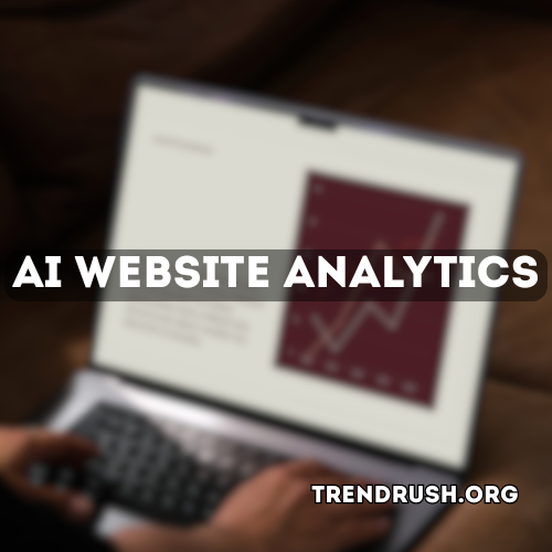 in background blured analytics and AI Website Analytics written on it
