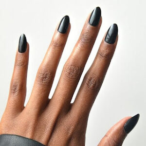 Girl hand with Black Nails