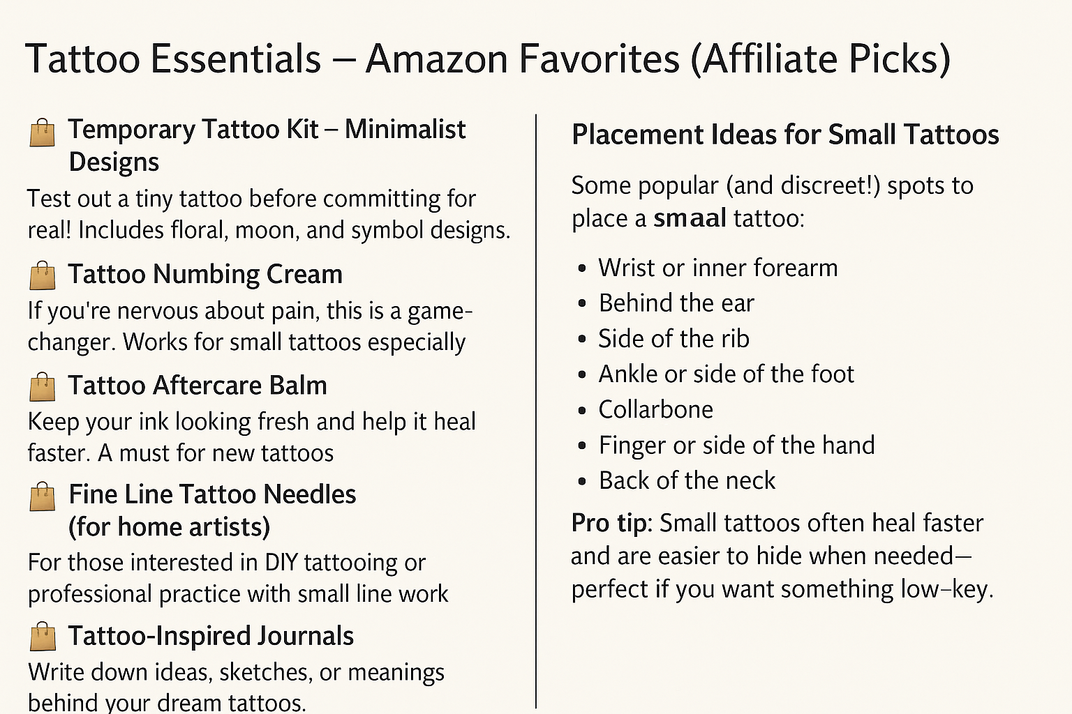 Small Tattoo Inspo