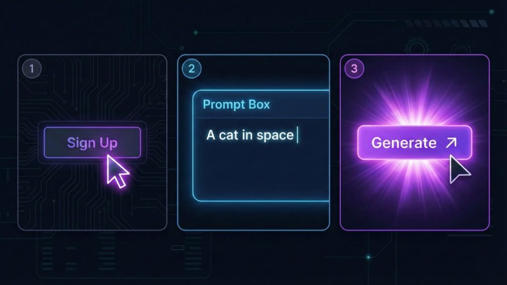 Step by step guide on how to use Kling AI for video generation.